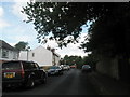 Looking along Harvest Road towards The Happy Man