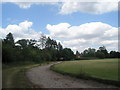 Footpath from The Sun to Northcroft Lane running along a racing circuit