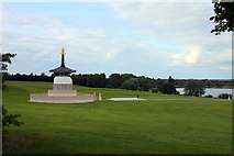 SP8740 : The Peace Pagoda at Willen by Steve Daniels