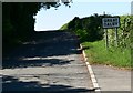 Country lane approaching Great Dalby