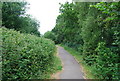 Footpath alongside the railway line