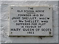 Plaque On The Old School House