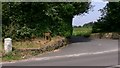 Milestone at the end of the driveway to Bohunt Manor