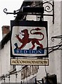 Red Lion Inn sign, 74 High Street