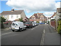 Looking westwards along Carlton Road towards Peel Road