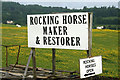 A rocking horse sign near Ashkirk