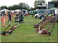 Garden tools on display at Bolnhurst Country Show