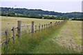 Fence between fields in Wootton