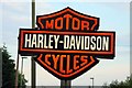 Harley-Davidson sign in Wootton