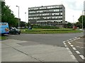 Greyfriars roundabout, from bus station entrance, Bedford