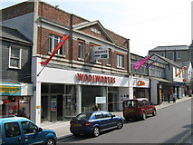 SW4730 : Woolworths, Penzance, Being Converted to Poundland by Roy Hughes