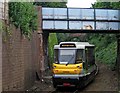 Parry People Mover 139 002 passing under Parkfield Road bridge