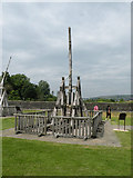 ST1586 : Trebuchet, Caerphilly Castle by Keith Edkins