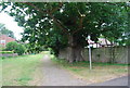 Footpath towards the centre of Weald