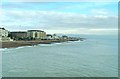 Worthing beach seen from the end of the pier