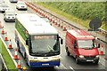 Motorway coach near Lisburn