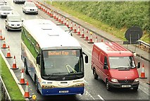 J2965 : Motorway coach near Lisburn by Albert Bridge
