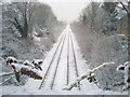 Railway line to Worcester