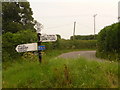 ST5800 : Sandhills: signpost at the Chalmington turn by Chris Downer