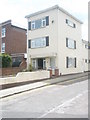 Cuboidal house in Priory Road