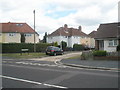 Junction of The Crossways and the northern entrance to Greenway Road