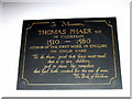 Memorial to Thomas Phaer of Cilgerran