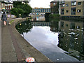 Regents Canal, Haggerston, approaching Broadway Market, London E8