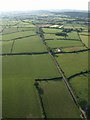 Lane to Broadclyst from the air