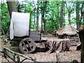SP9812 : Medieval Wagon in Thunderdell Wood, Ashridge by Chris Reynolds