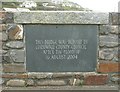 Plaque on a bridge, Crackington Haven, St Gennys