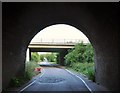 A12 bridge from the railway arch, Stanway