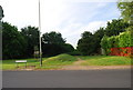 Earth Embankment at the junction of Earlham Green Lane & Clover Hill Rd