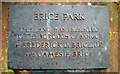 Plaque, Brice Park