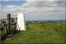 NT8227 : The trig point on Staerough Hill by Walter Baxter
