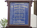 Information Board Milltown (St. Andrew) Church of Ireland