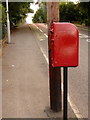SY9995 : Broadstone: postbox № BH18 77, Springdale Road by Chris Downer