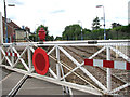 Eccles Road Station - crossing gates