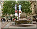 Water feature in St. Anne