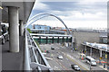 TQ0775 : Footbridge at Terminal 3 - Heathrow by Mick Lobb
