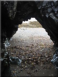 SH2987 : Natural arch at Porth y Ffynnon by Eric Jones