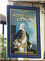 Sign for The Admiral Byng, Darkes Lane, Potters Bar (2)