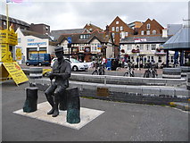 SZ0190 : Poole: Baden-Powell memorial and the Jolly Sailor by Chris Downer