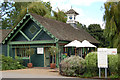 Boating lake cafe and boat hire ticket office, Regents Park