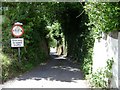 The top of Stockton Hill, Dawlish