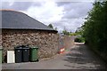 Gatehouse Cottages beyond Gatehouse Farm, off Secmaton Lane