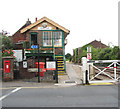 Attleborough railway station - signal box and goods shed