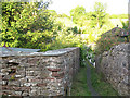 Narrow passage in Hartley village