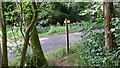 Footpath crosses Ropes Lane at Fernhurst