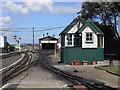 Signal box and engine shed, New Romney