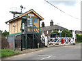 Spooner Row Railway Station - signal box and crossing gates